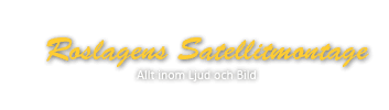Roslagens Satellitmontage logotyp